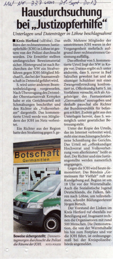 Hausdurchsuchung 27092012