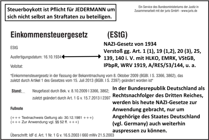 EinkommenSteuergesetz EinkommenSteuergesetz