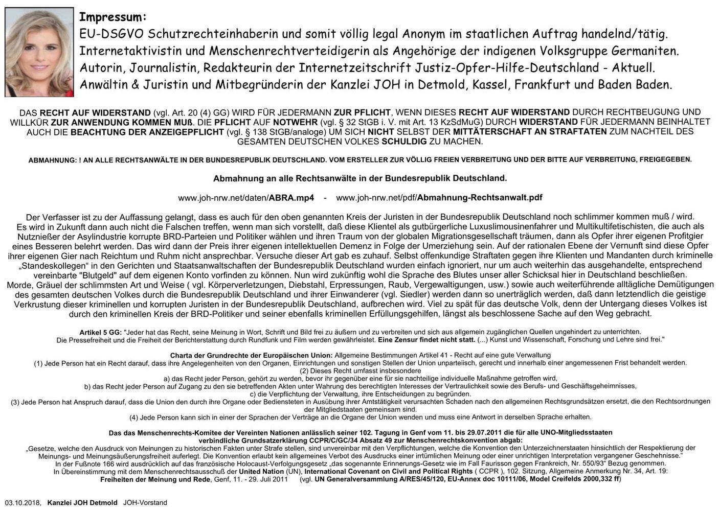 EU-DSGVO-Schutzrechteinhaberin EU-DSGVO-Schutzrechteinhaberin